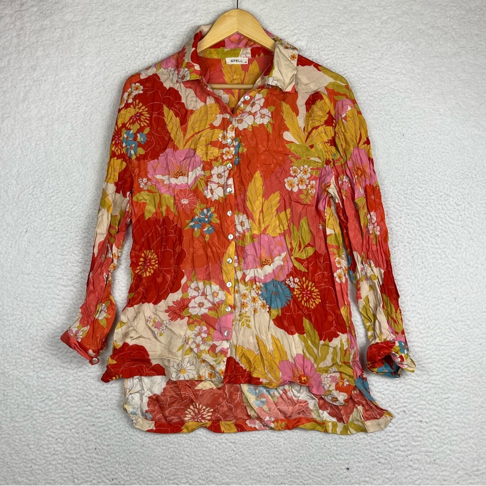 Spell & the Gypsy collective printed button shirt